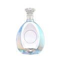 Leere Brandy Blue Glasflasche